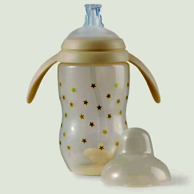 Поильник с трубочкой и ручками Happy Baby 14016 cream 1